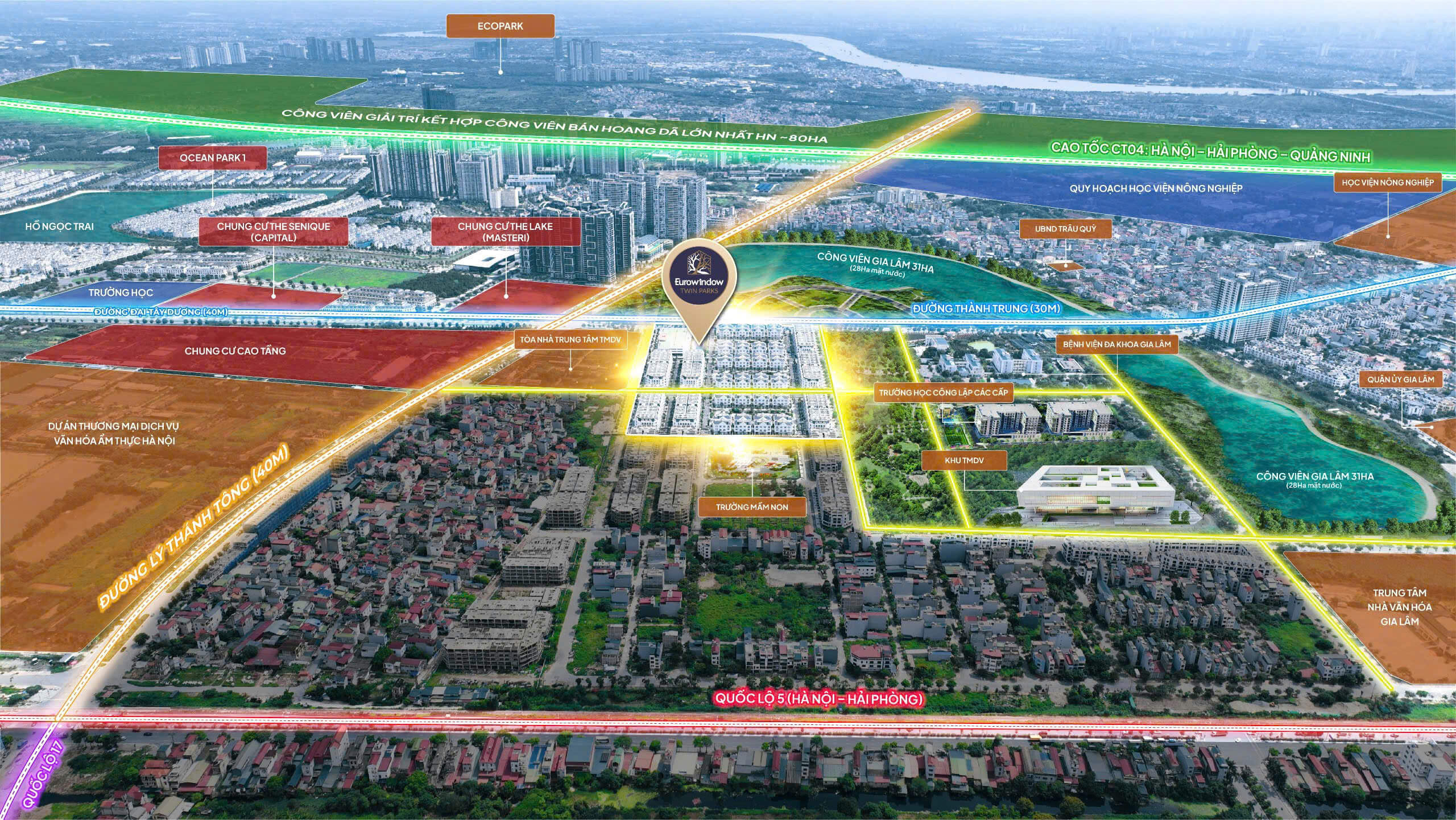Đồ điều hòa xung quanh Eurowndow Twins Park.