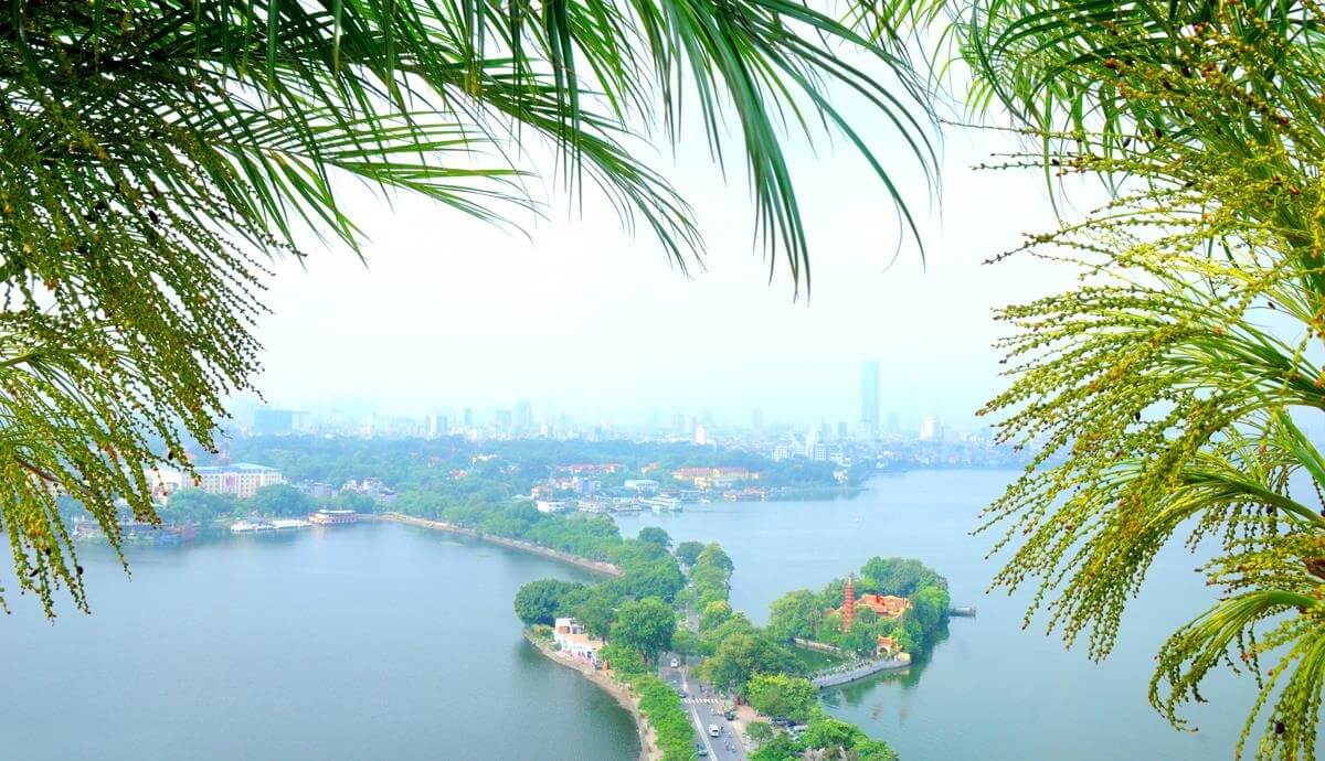 Green Diamond nằm ở Phú Thượng, Tây Hồ nên thừa hưởng không gian sống tuyệt vời quanh hồ Tây.