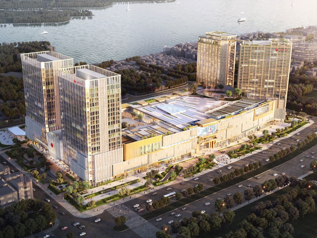 HÉ LỘ&amp;quot; tiến độ Lotte Mall Hà Nội, Võ Chí Công - Tây Hồ &amp;quot;2021&amp;quot;.