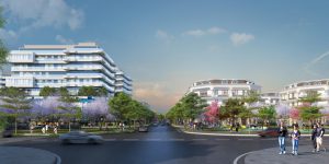 Các trục đường đan xen nhau tuyệt đẹp tại dự án Calyx Residence.