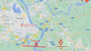 Vị trí dự án Vinhomes Dream City Hưng Yên.